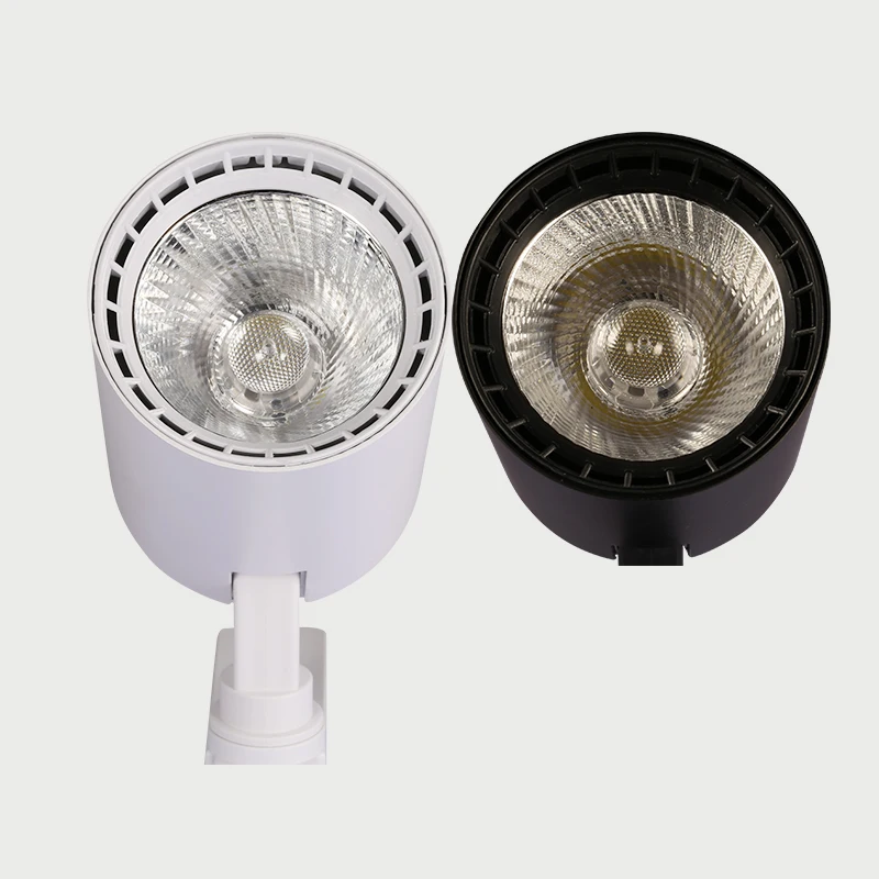 

Qyartistry LED Track Light COB Rail Spotlights Lamp Leds Tracking Fixture Spot Lights Bulb for Store Shop Mall Exhibition