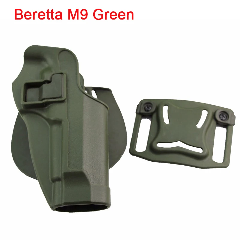 M9 Green Тактический Пистолет Кобура сумка чехол для Glock 17 19 Beretta M9 Кольт 1911 Sig Sauer P226 USP Airsoft кобура для пистолета принадлежности для охоты - Цвет: M9 Green