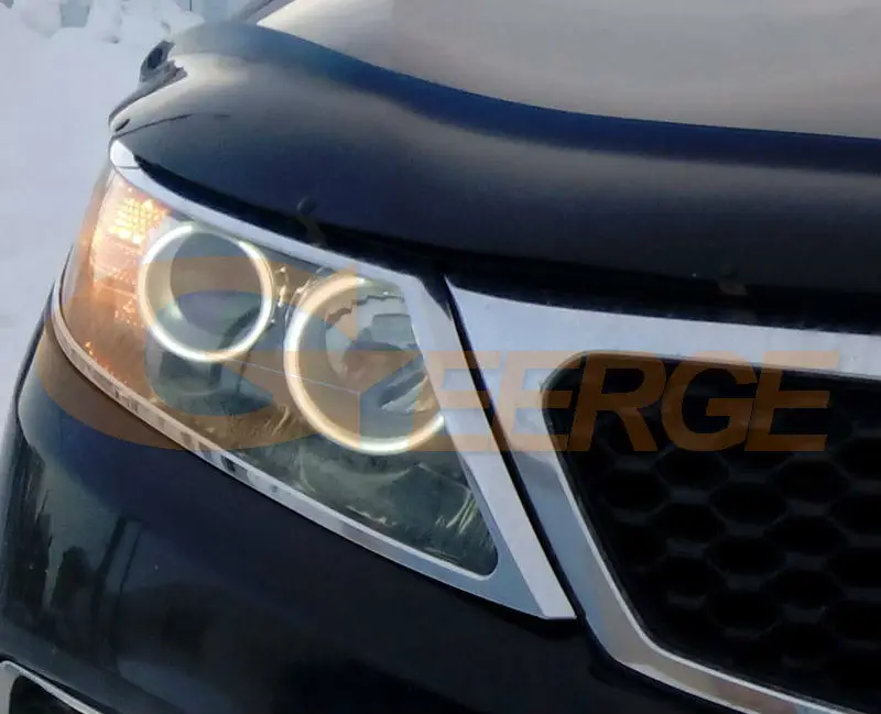 Для KIA SORENTO II 2009 2010 2011 2012 2013 отличные ультра яркие CCFL ангельские глазки Halo кольца