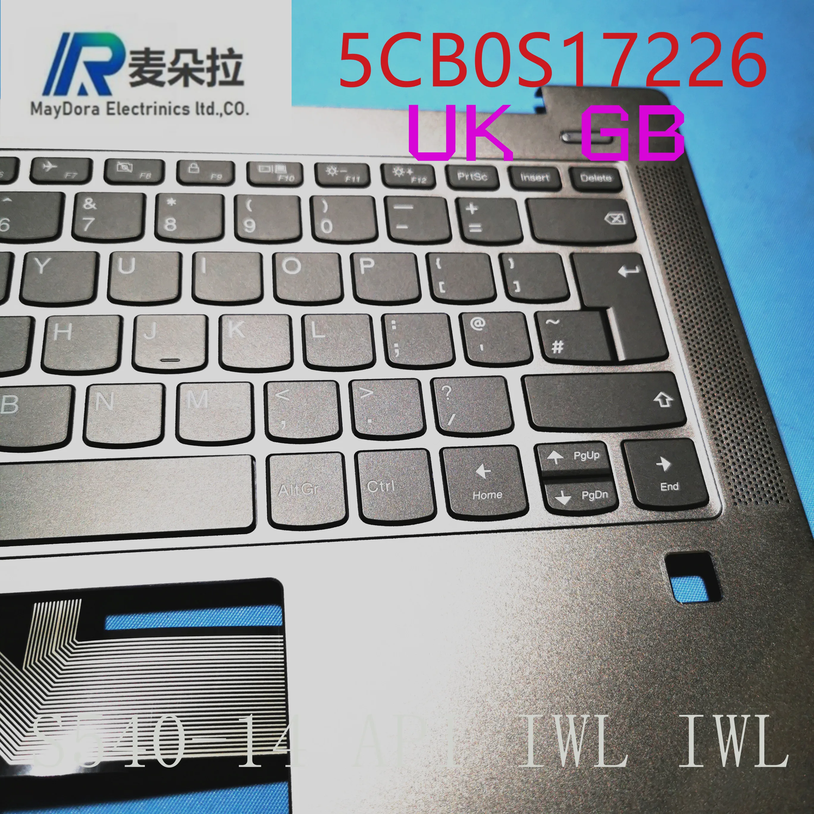 UK GB Backlight keyboard palmrest for lenovo ideapad S540-14 API IML IWL AIR14-2019 GREY 5CB0S17226 | Компьютеры и офис