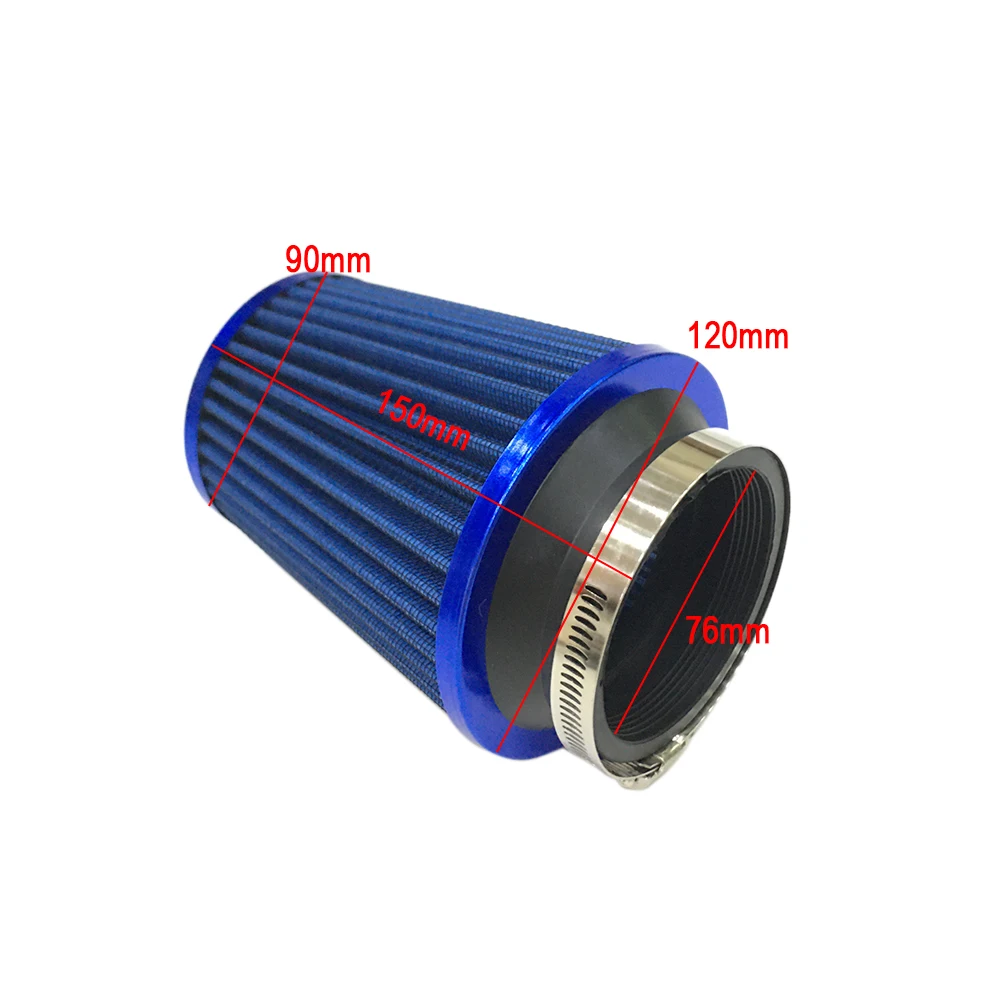 Spceddy MCX Universal Car Air Filters Performance High Flow Cold Intake Filter Induction Kit Sport Power Mesh Cone 76MM SK20S072 |