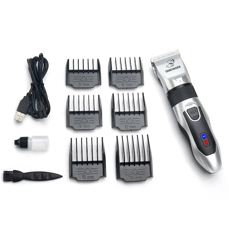 

Rechargeable Pet Hair Clipper Remover Low-noise Dog Cat Hair Trimmer Cutter Electrical Dog Hair Grooming Clipper Machine LL