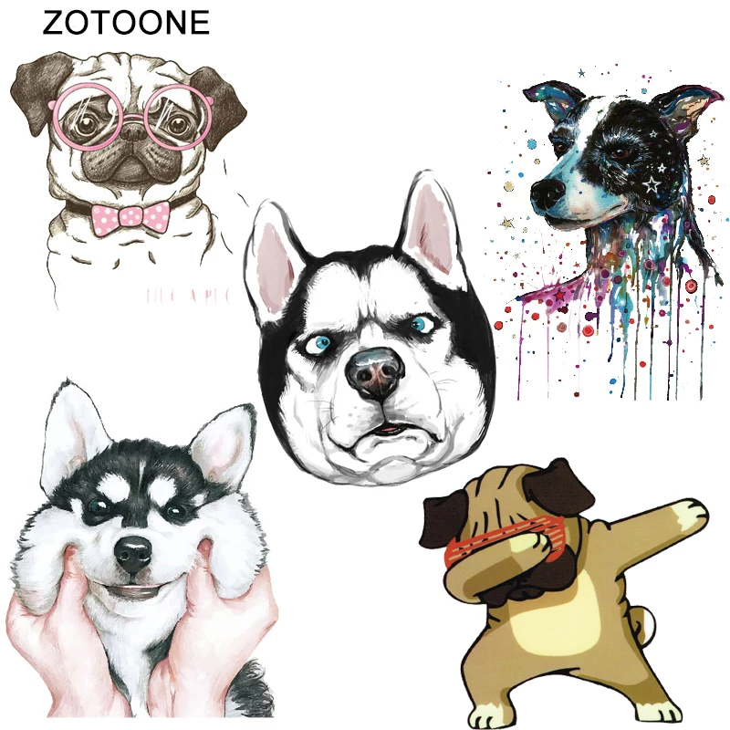 Термоклейкие нашивки ZOTOONE футболка сделай сам одежда с принтом собаки Виниловая