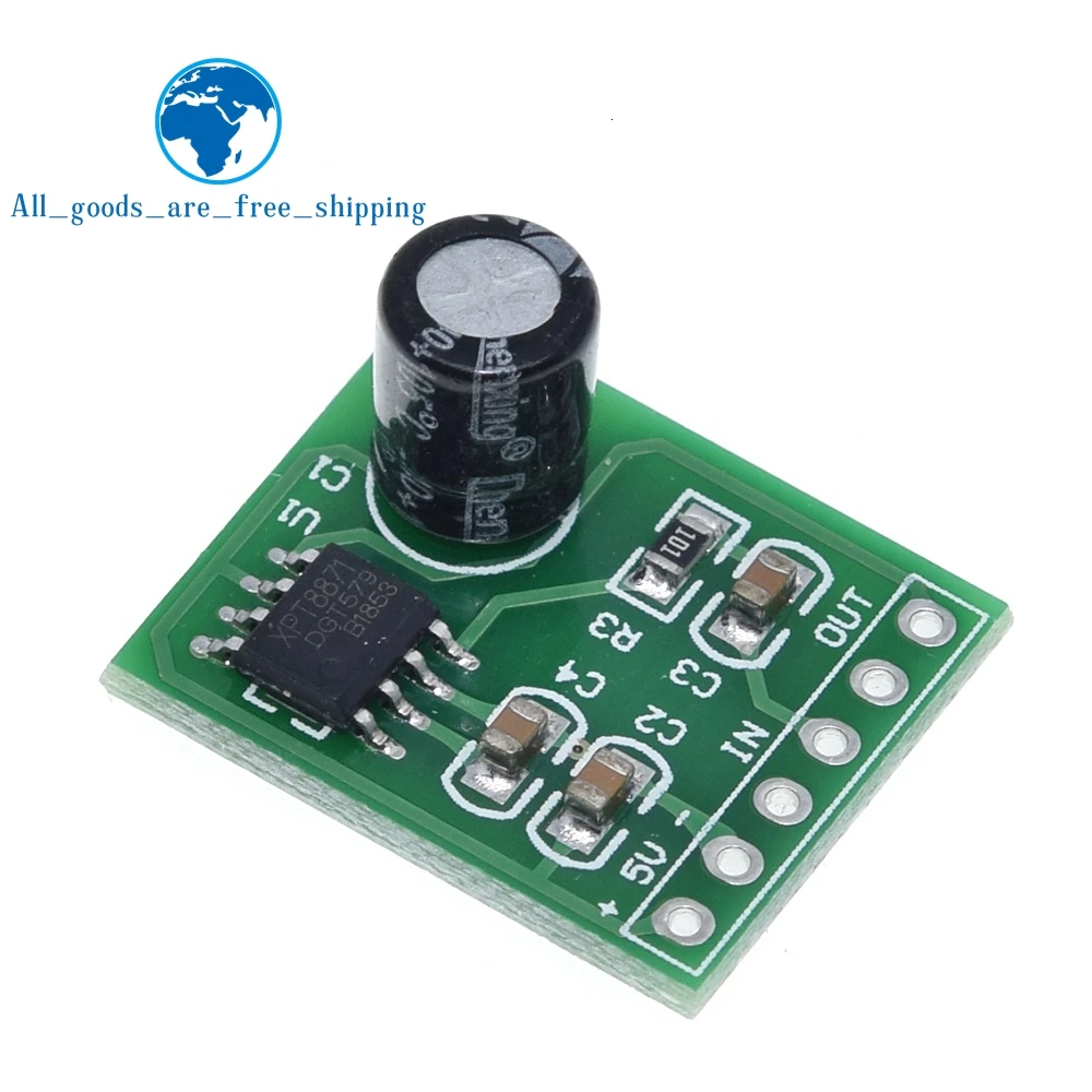 TZT DC 5V Mini аудио моно усилитель плата стерео одноканальный 5 Вт модуль цифрового