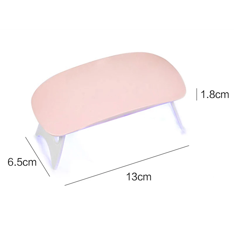 

Xzmuv Mini 6W Nagel Droger Draagbare 6 Led Uv Manicure Lamp Nagels Usb Kabel Thuisgebruik Nail Lamp voor Drogen Nagels