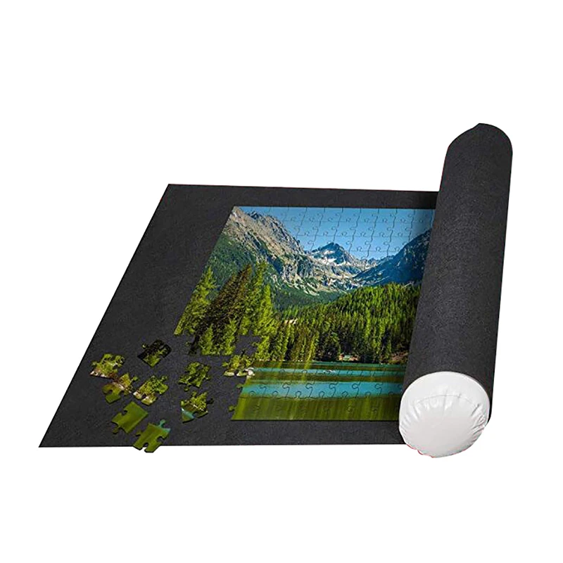 1 шт. головоломки Pad Jigsaw рулон войлочный коврик для игр Пазлы Одеяло до 1500