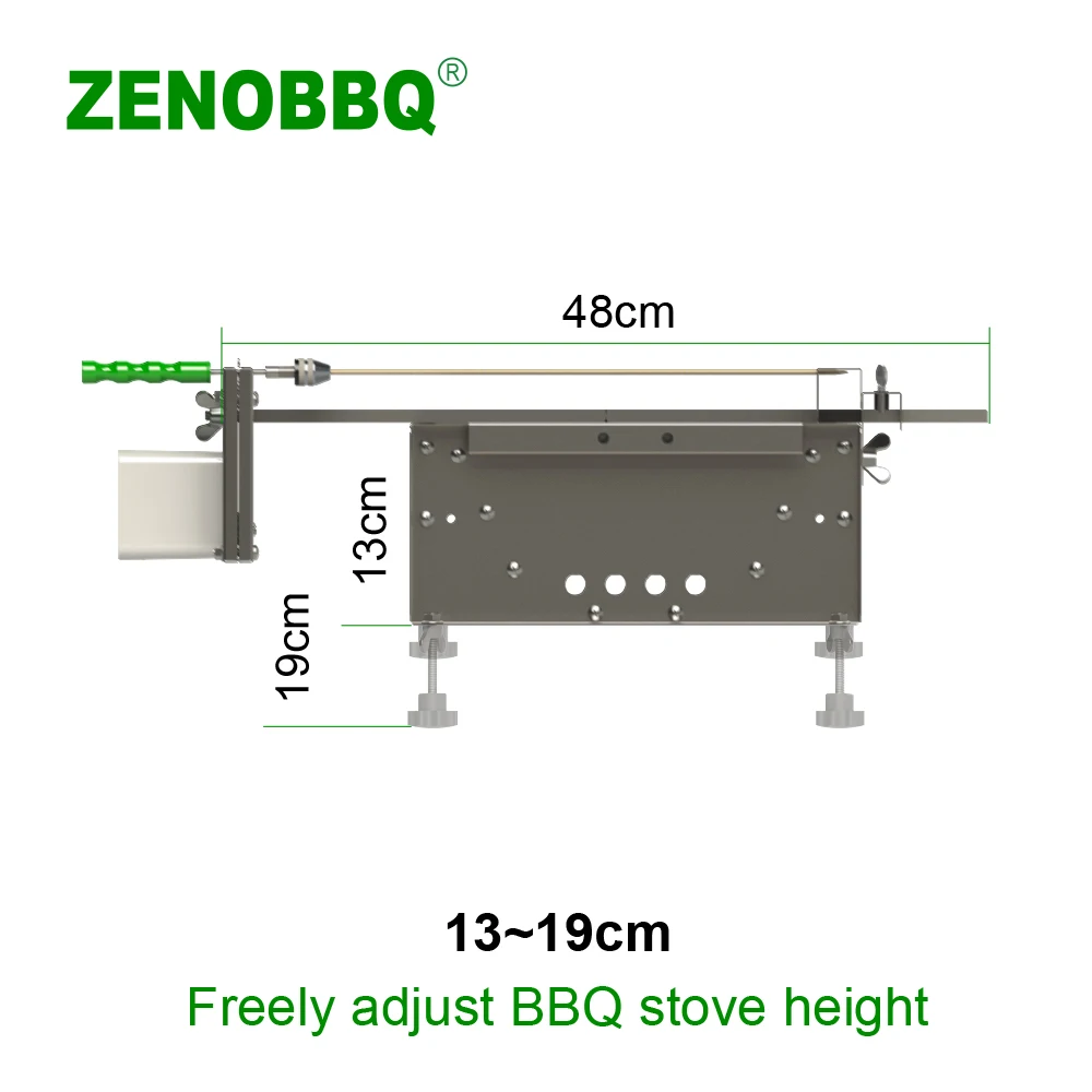 Угольный Гриль ZENOBBQ 8 шт. вращающаяся гриль для жарки барбекю Уличное