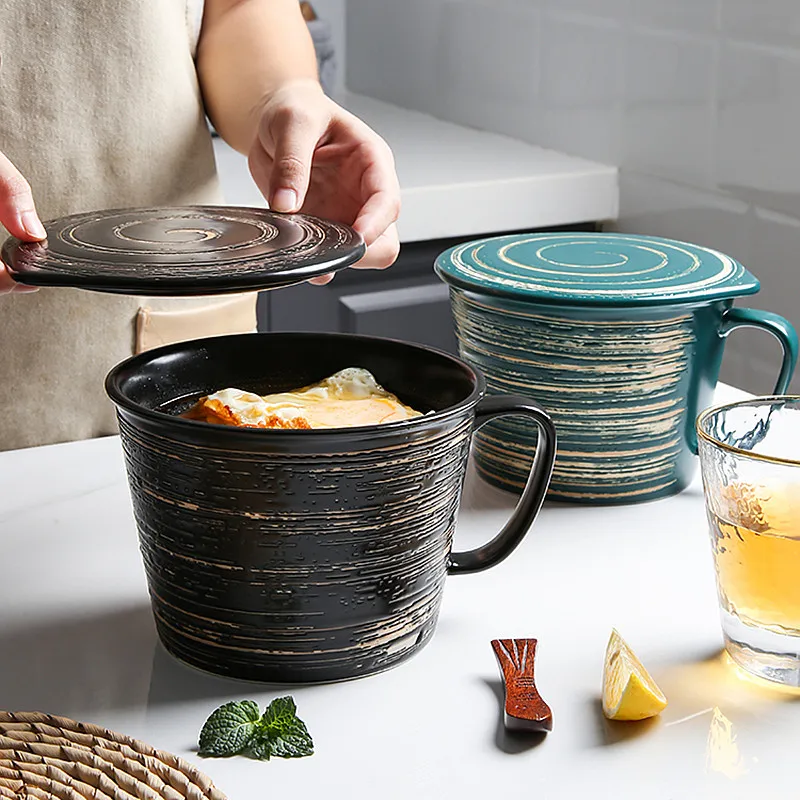 Креативная большая кружка для завтрака крупа керамическая миска Calix воды молока