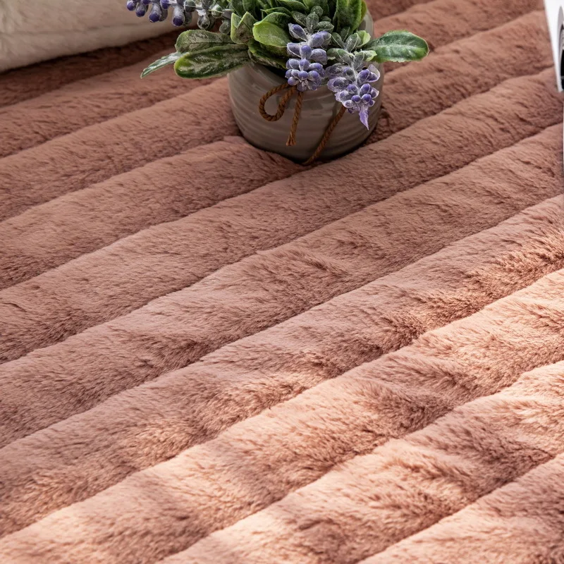 Белые современные ворсистые толстые плюшевые коврики из овчины подушка диван