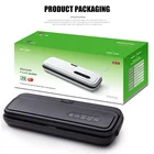 Вакуумный упаковщик для пищевых продуктов, 220 В, 110 В, 10 пакетов