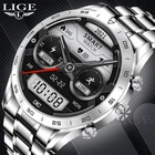 Смарт-часы LIGE мужские с пульсометром и поддержкой Bluetooth, 1,39 дюйма