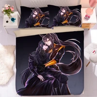 3d printed couple comics duvet cover chinese anime bedding set for children adult home textile double queen size bed house