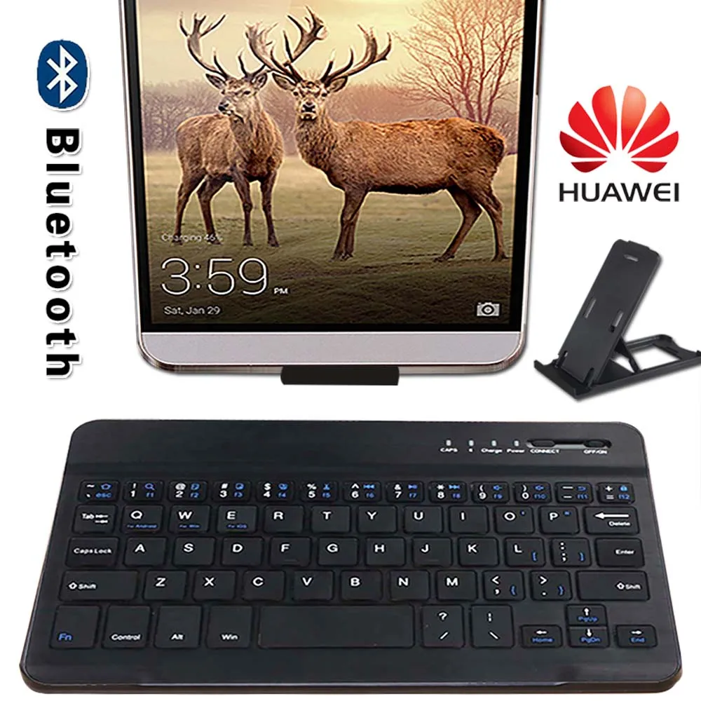 Беспроводная Bluetooth клавиатура для планшета Huawei Honor Note 8/Play Tab 2/Tab 5/WaterPlay 8/MediaPad