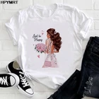 Футболка женская, летняя, с коротким рукавом и цветочным принтом