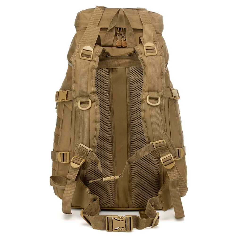 Вместительный мужской армейский тактический большой рюкзак водонепроницаемый