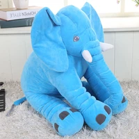 40cm60cm large baby plush elephant pillow toy kids sleeping back cushion cute stuffed elephant baby accompany doll xmas gift