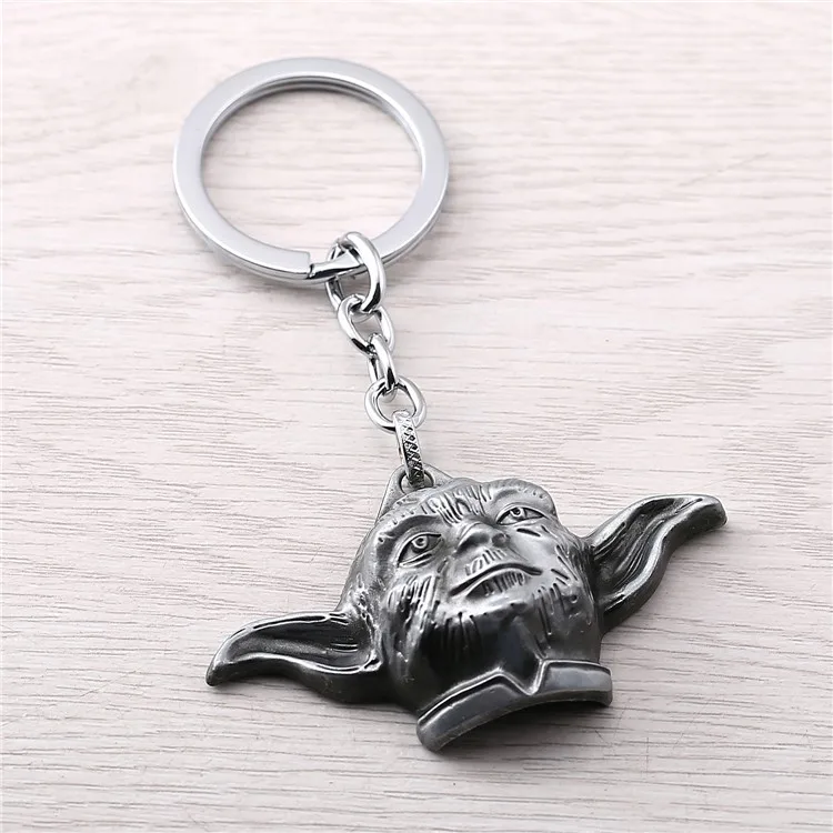 J Store Звездные войны Рыцарь Джедай Мастер Йода фигура сплав подвеска брелок бронзовый Брелок Талисман держатель сувенир ювелирные изделия