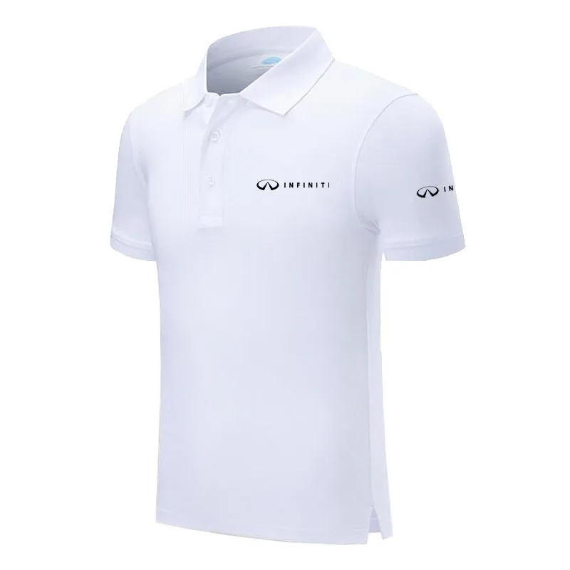 Мужская рубашка поло Infiniti для мужчин Desiger Polo мужская с коротким рукавом Одежда