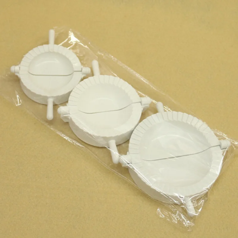 

New 7Cm/8Cm/10Cm Kitchen Noodle Malls Plastic Deeg Pressure Dumpling Pie Ravioli Mould Cooking Chinese Food Jiaozi Maker