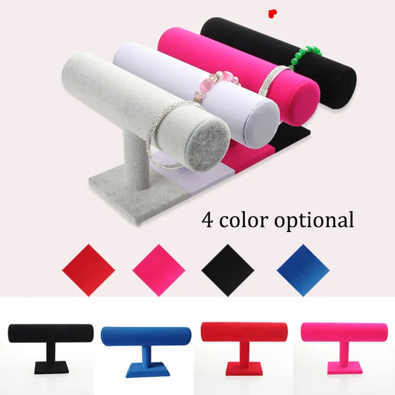 

Недавно Портативный бархат браслет ожерелье цепочка для ключей часы T-органайзер для бара стойка ювелирных изделий Дисплей стенд держатель