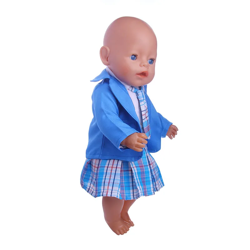 Новинка фиолетовая униформа комплект для девочек 4 комплекта подходит 18 дюймов