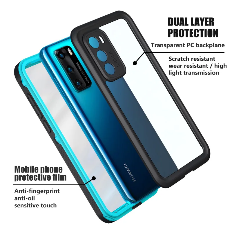 Underwater Case for Huawei P20 P30 P40Pro Covers Shockproof Diving Waterproof P40 Pro WaterProof Phone Cases | Мобильные телефоны и
