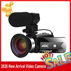 Новая продукция, цифровая видеокамера для Youtube, 4K, 56MP, сенсорный экран, ночное видение, HD-рекордер, Wi-Fi, встроенный заполнясветильник