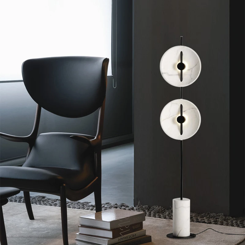 Креативная лампа в стиле пост-модерн из белого мрамора для гостиной выставочных