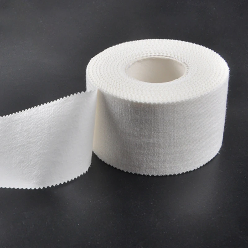 100% хлопок белая спортивная лента эластопласт легко рвется руками с