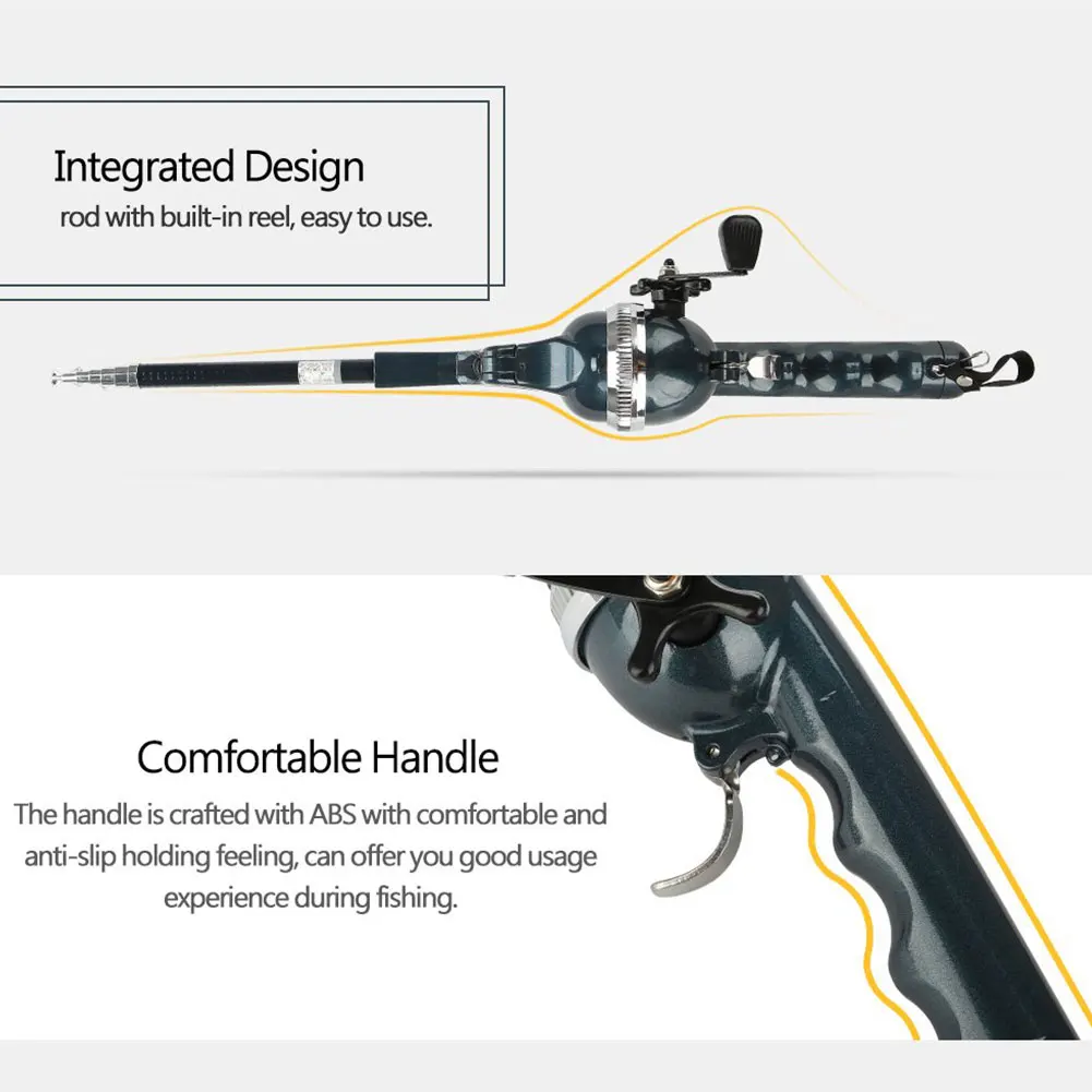 

1.3M-2.65M Folding Carp Fishing Rod Feeder Stainless Steel Portable Fishing Rod Fishing Pole Lightweight Spinning Fishing Pole