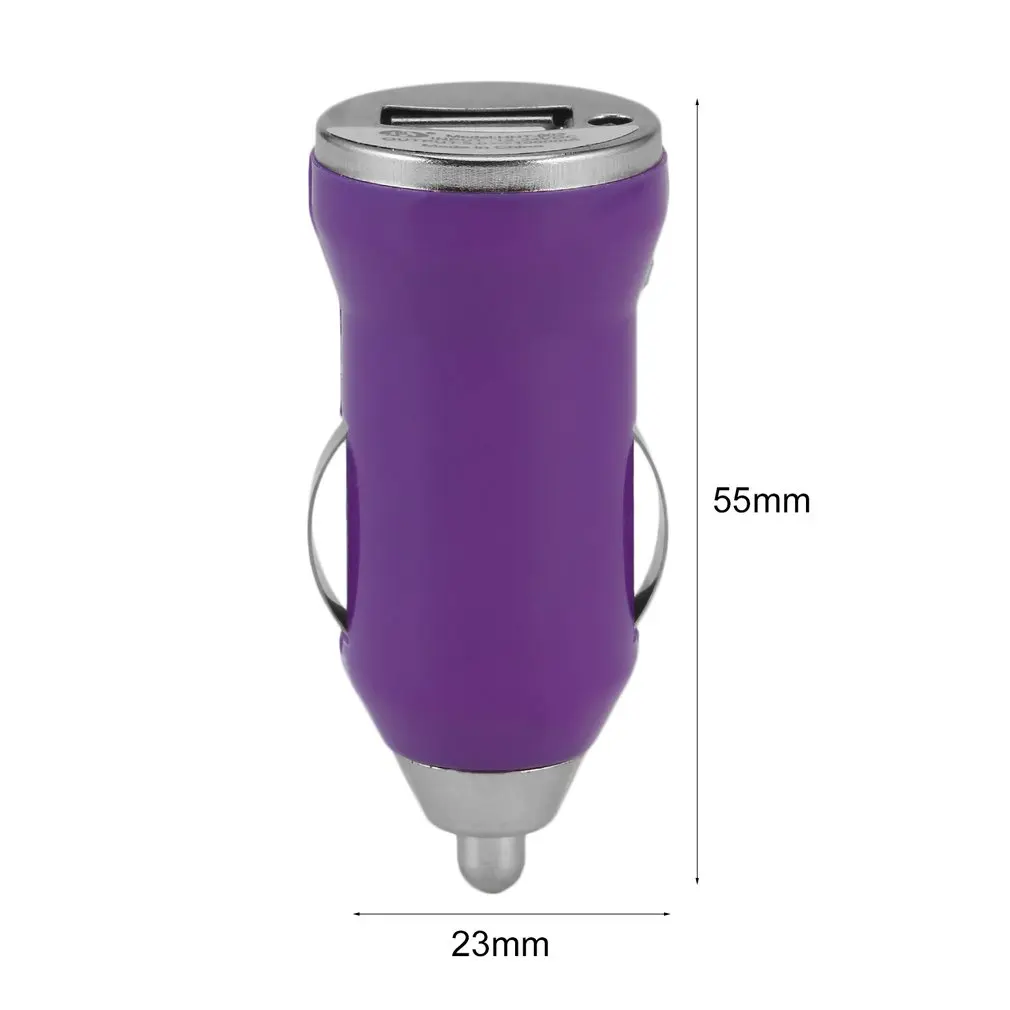 Удобный 5V-1000MA DC12-24V с одним быстрым портом портативный пули USB автомобильное