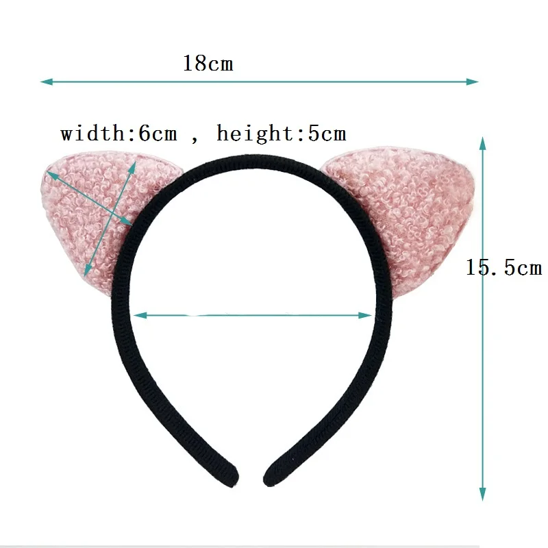 

Animal Ears Headbands Women Korean Hairbands Female Lovely Girls Cat Headwear Head Hoop Birthday Party Gift Halloween Christmas