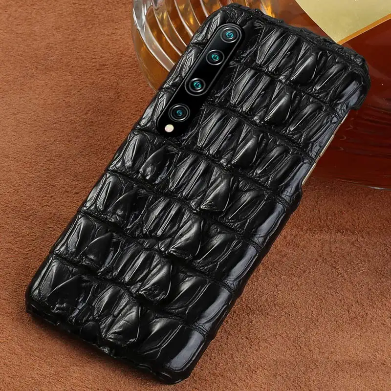 

Luxury Real crocodile Leather case for Xiomi Mi 10 Pro Ultra 9 Lite 9T 8 A3 Note 10 Pro cover for Redmi Note 8 pro 8T note 7 5