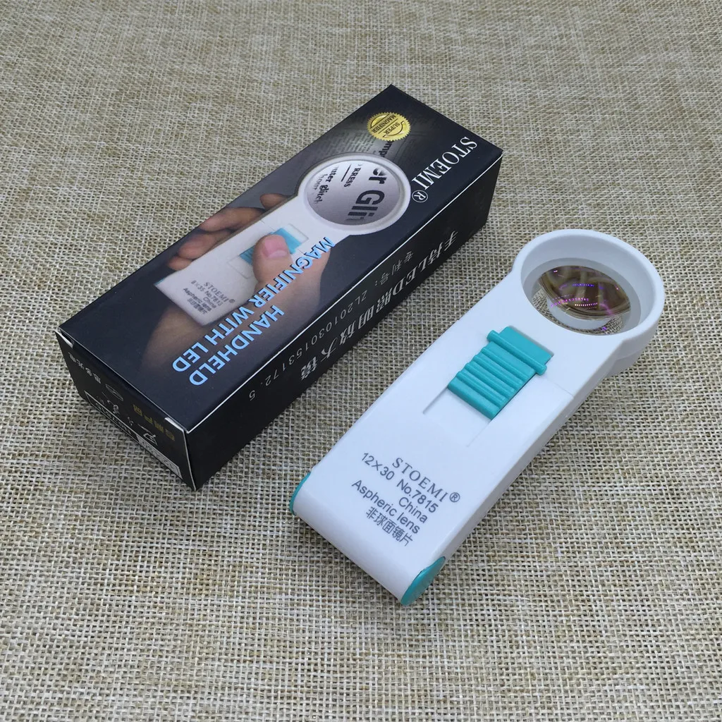 Оптическая лупа для чтения светодиодный портативное стекло асферическая линза