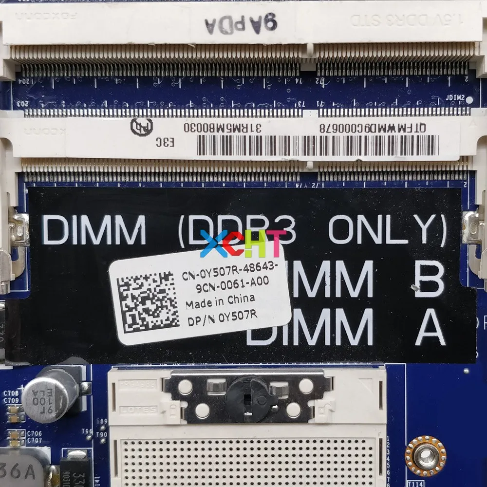 CN-0Y507R 0Y507R Y507R DA0RM5MB8E0 HD4670/1GB GPU PM55 для Dell XPS 1645 ноутбук ПК материнская плата |