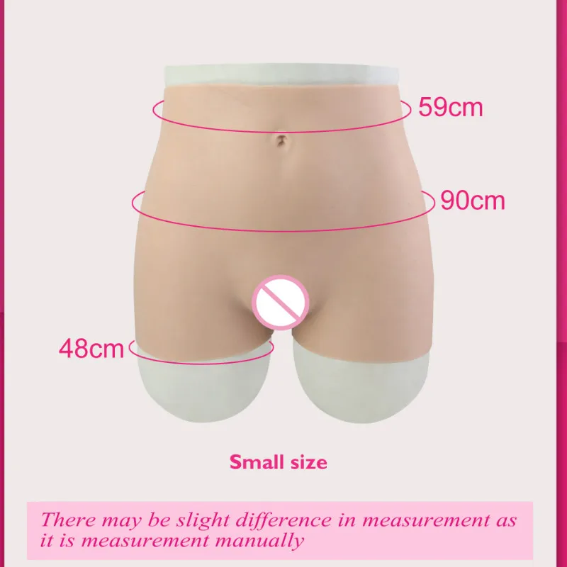 Silicone Fake Vagina Pants with Artificial PenetrableTransgender Crossdresser Underwear for Shemale Sexy Buttock Hip Enhancer