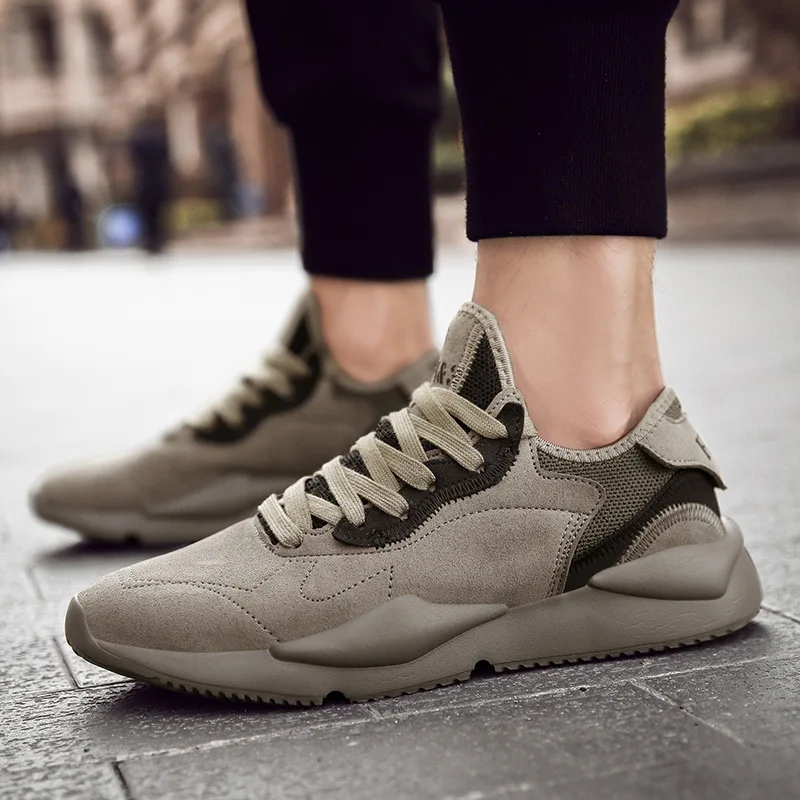 

Ins daddy shoes anti-skid running sneakers men's light board shoes laced basketball shoes