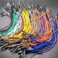 100pcs diy breadboard dupont connector cable 2 54mm male female colourful jumper wire 1p 1007 24awg 1015202530cm for arduino