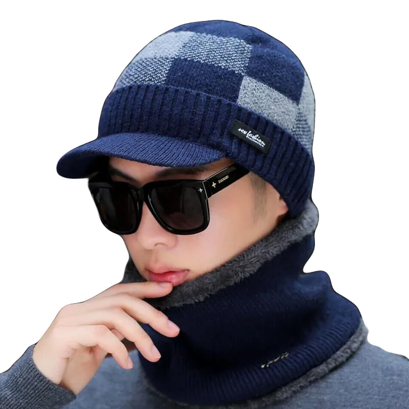 Теплая зимняя шапка унисекс модная Шапка бини для мужчин и женщин Зимняя