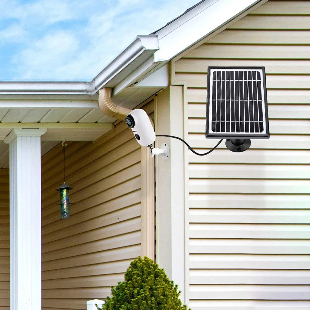 Водонепроницаемый Панели солнечные для безопасности Камера с 3 м/10Ft 5V микро