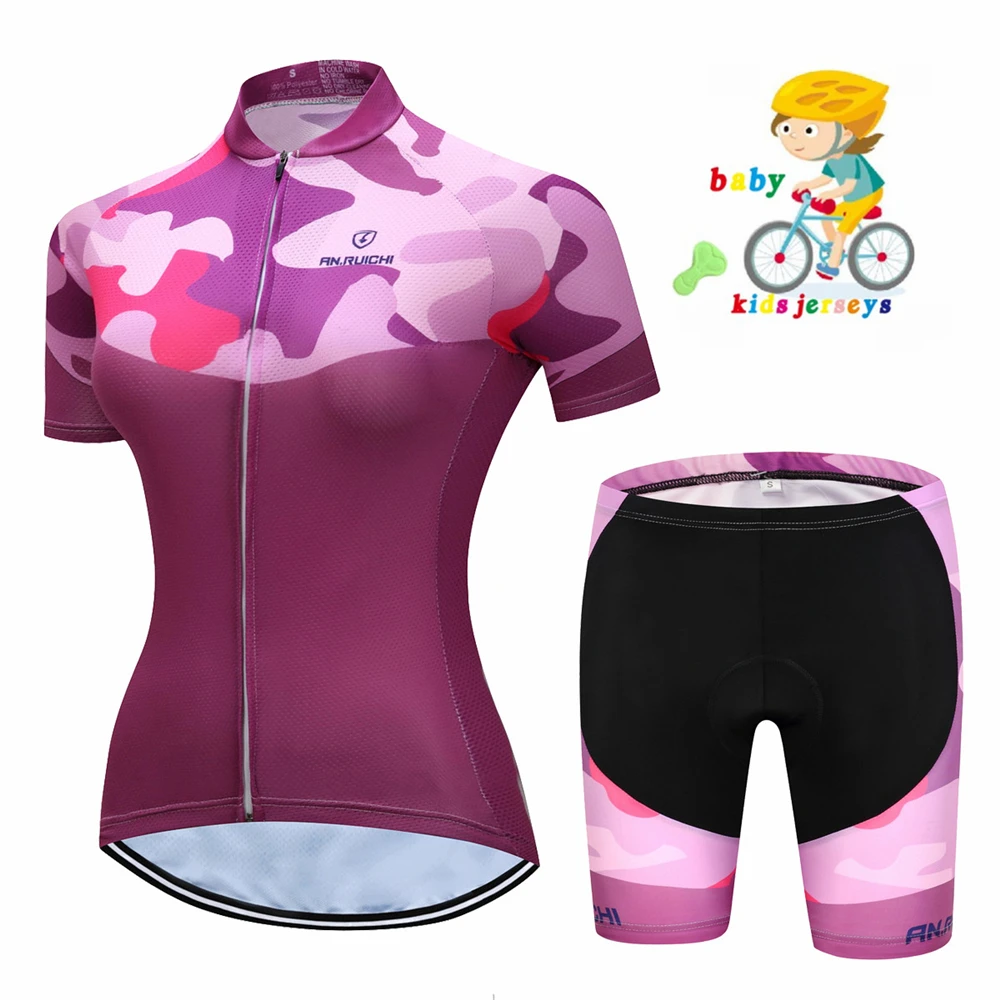 

Summer Children Cycling Suit Camisetas De Mujer Trek Segafredo Pantalones De Ciclismo Trek Mtb Uniforme Bicicleta Jersey Santic