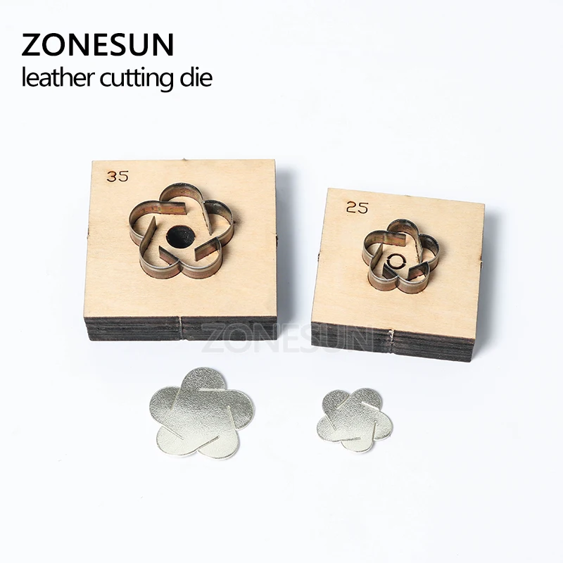 Шарики-цветы ZONESUN кожаные режущие штампы DIY кольцо для ключей вырезанный