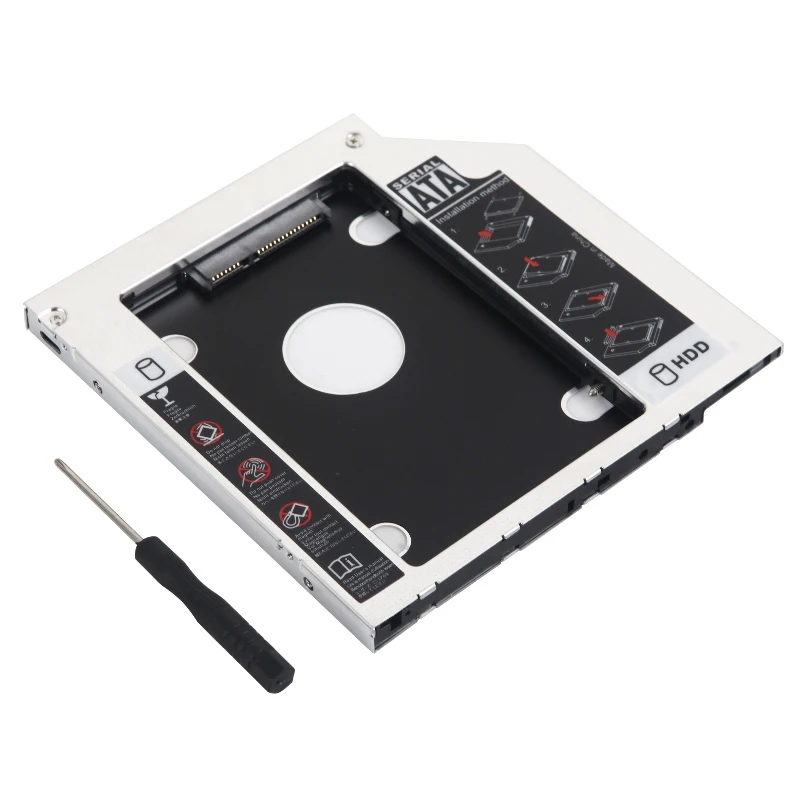 NIGUDEYANG 2nd SATA HDD SSD жесткий диск Оптический отсек Caddy адаптер лоток рамка для Dell Inspiron