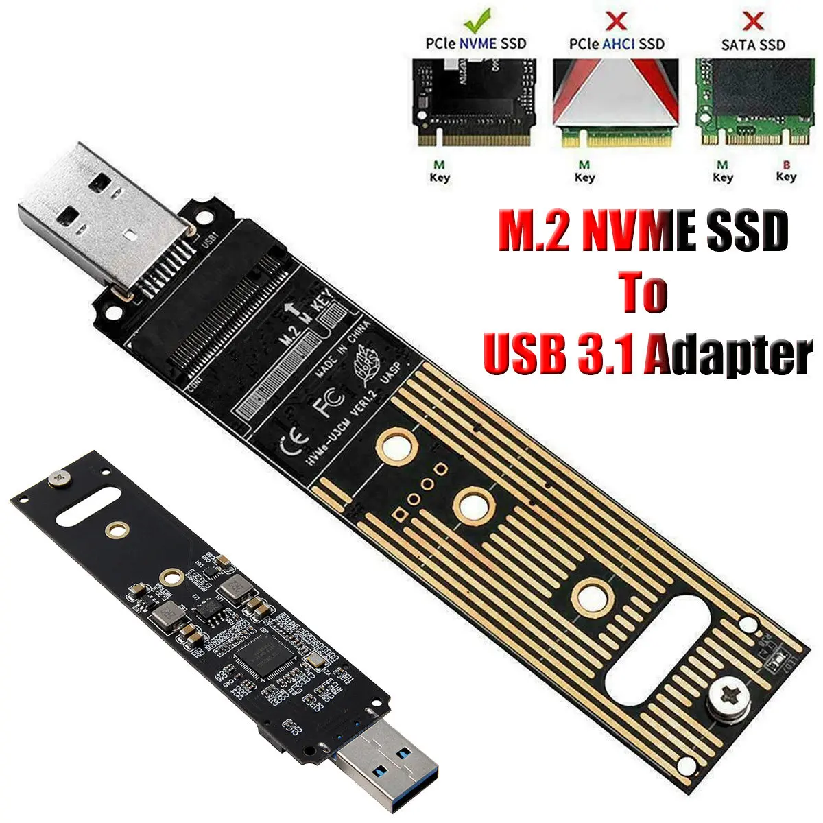 

M.2 для NVME SSD USB 3,1 адаптер PCI-E на USB-A 3,0 твердотельный накопитель (SSD) Твердотельный накопитель внутренний конвертер карты для 2242/2260/2280 SSD