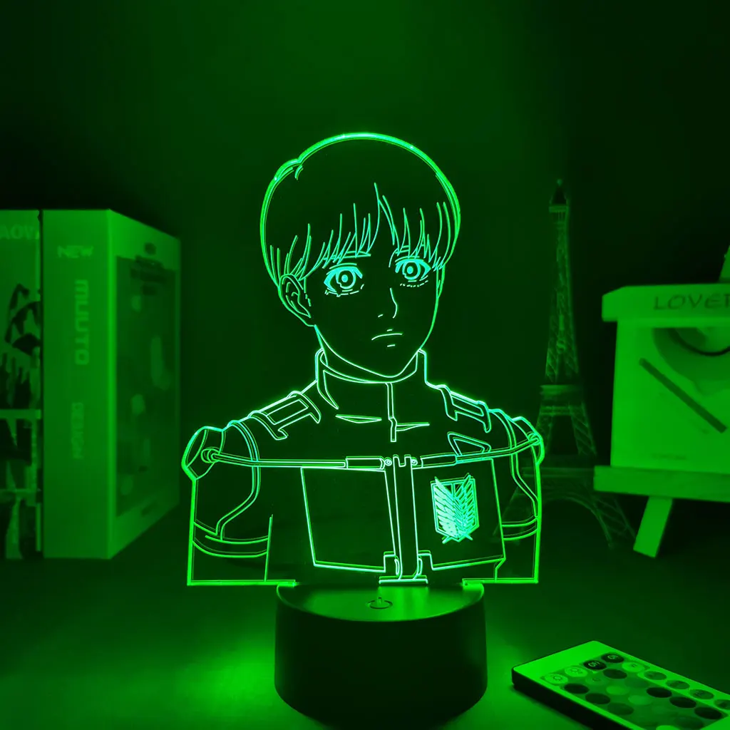 

Anime Lamp Night Light Attack on Titan 4 Armin Arlert Night Lamp Sensor Light Anime Figures Light Small Lamp Table Lamp