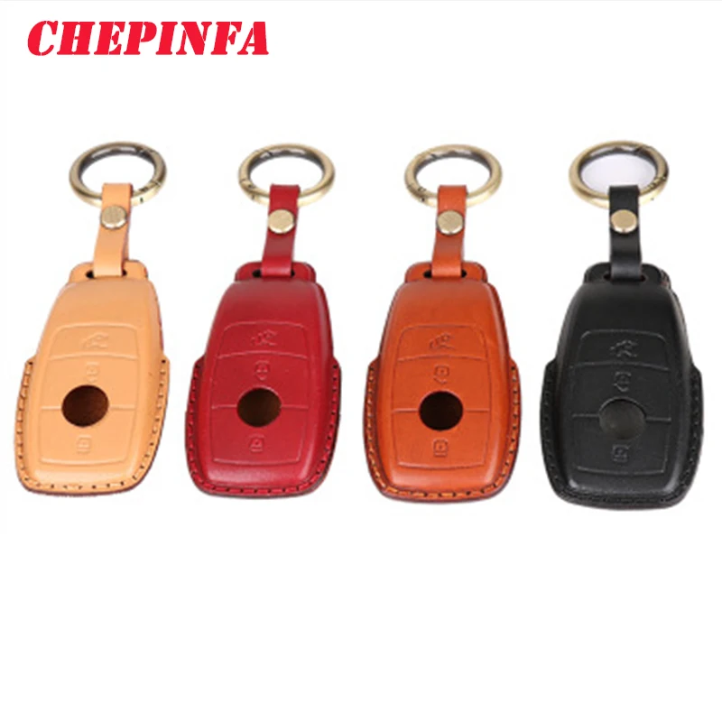 Leather Car Key Case Cover For Mercedes Benz E Class W213 E200 E260 E300 E320 W177 W205 W222 A205 A217 A238 S205 S213 C205 | Автомобили и