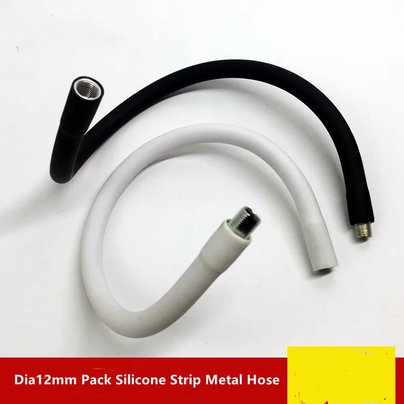 

1 шт. диаметр 12 мм M10 мужской женский резьбовой мягкий светильник гибкий провод Сделай Сам металлический силиконовый шланг с гусиной шеей трубчатый зажим лампа
