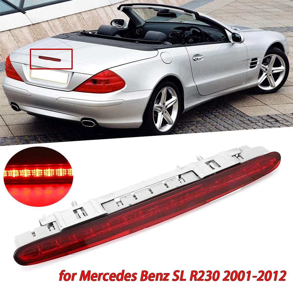 

Светодиодный 3-й стоп-сигнал, стоп-сигнал, задний фонарь багажника, стоп светильник с высоким креплением, подходит для Mercedes-Benz SL R230 2001 2002 2003-2012...