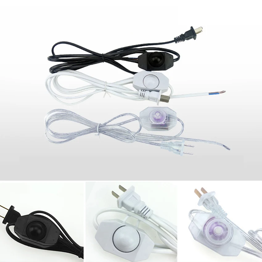 

Новый 1,8 м 250V ПВХ Медь US EU Plug электропроводка переменного тока Мощность Midway диммер Кабельная линия светодиодный энергосберегающий светильн...