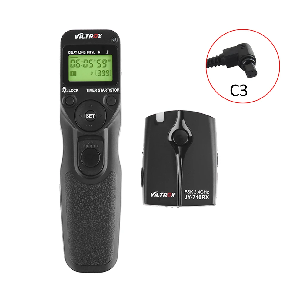 Viltrox JY 710 C3 беспроводной пульт дистанционного спуска затвора для камеры Canon 30D 40D 50D